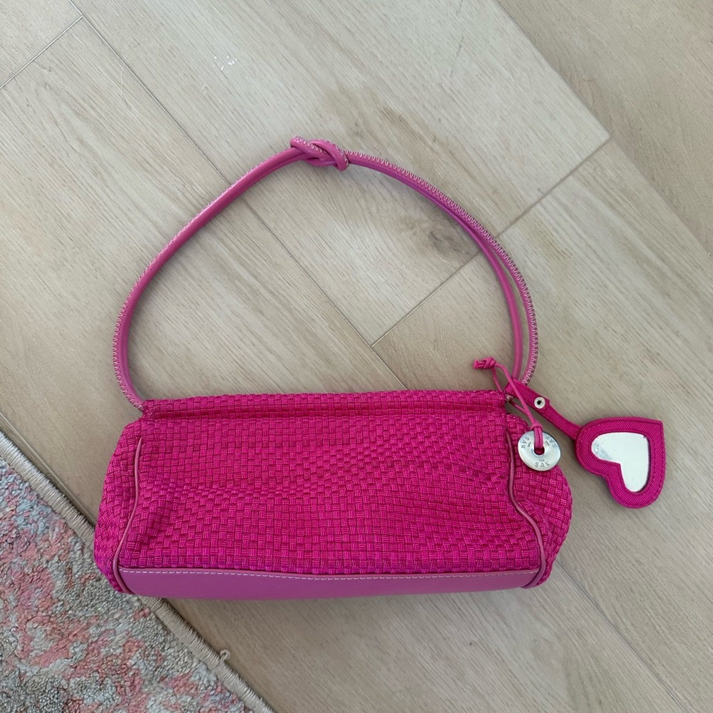 The Sak Fuchsia Woven Handbag